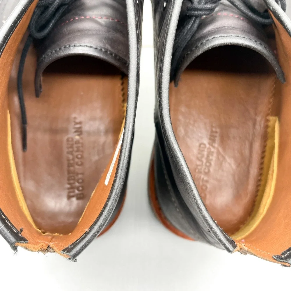 Timberland Mens 13 Wodehouse Chukka Boots Dark Brown Leather Rugged Casual Shoes